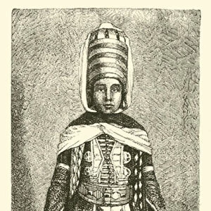 Kabardonian woman (engraving)