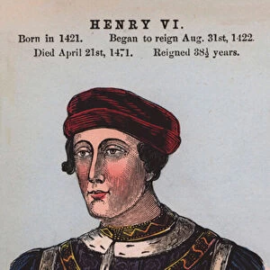 King Henry VI (coloured engraving)