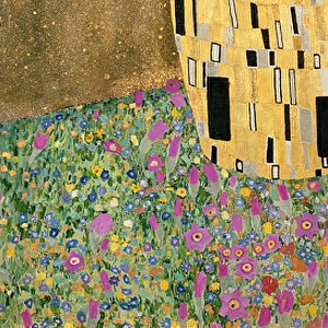 The Kiss, 1907-08 (oil on canvas) (detail of 601)