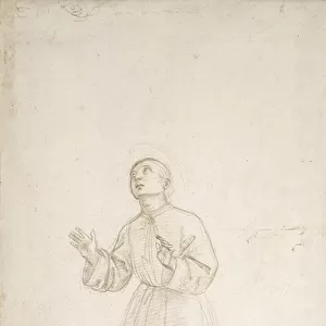 Kneeling Figure of a Youth, c. 1503 (silverpoint on a white preparation)