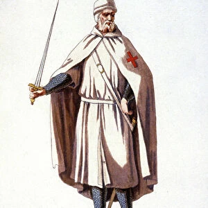 Knight Templar with war suit, 1778 (engraving)