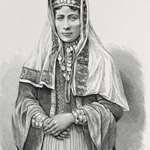 A Kurdish woman, from The History of Mankind, Vol. III, by Prof. Friedrich Ratzel
