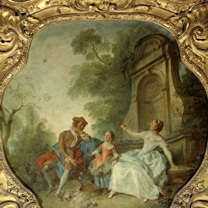 L innocence Painting by Nicolas Lancret (1690-1743) 18th century. Dim 0, 89 x 0, 90 m