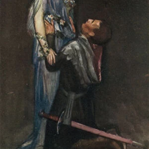La Belle Dame Sans Merci by John Keats (colour litho)