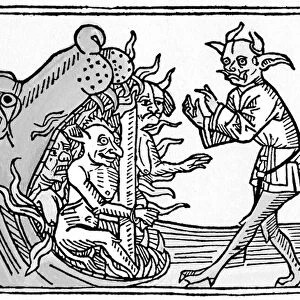 La bouche de l enfer - Jacobus de Teramo - The Devil Belial before the Gates of Hell