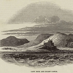 Lady Rock and Duart Castle (engraving)
