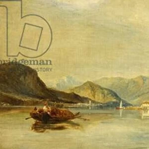 Lago Maggiore and Isola Bella (oil on canvas)
