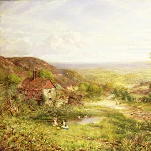 Landscape with Children by a Pond, 1884