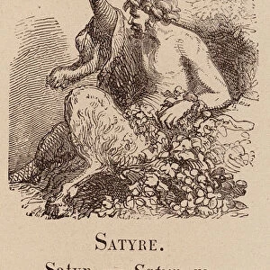 Le Vocabulaire Illustre: Satyre; Satyr (engraving)