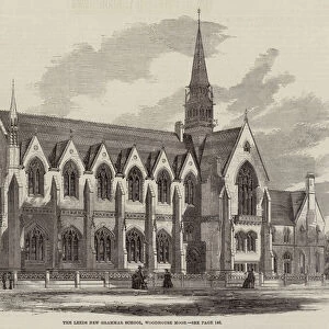 The Leeds New Grammar School, Woodhouse Moor (engraving)