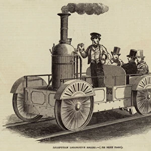 Lilliputian Locomotive Engine (engraving)