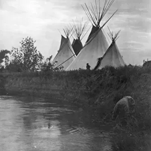 Beyond the Little Bighorn, 1908 (b / w photo)