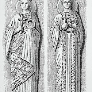 Lombard princesses in 8th century Byzantine costume