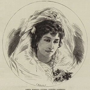 Loreta Domenica Vittoria, Countess Lambertini (engraving)