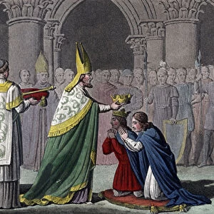 Louis III (863-82) and Carloman (865-84) crowned together - Louis III (v