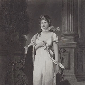 Louise, Queen Consort of King Frederick William III of Prussia (engraving)