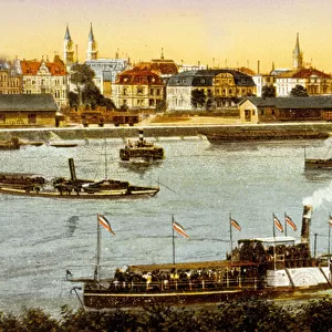 Ludwigshafen Am Rhein, c. 1910 (colour litho)