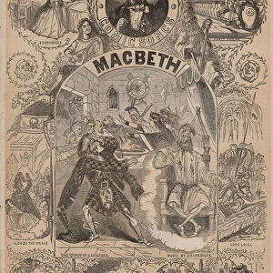 Macbeth, one of Sam Cowells comic songs (colour litho)