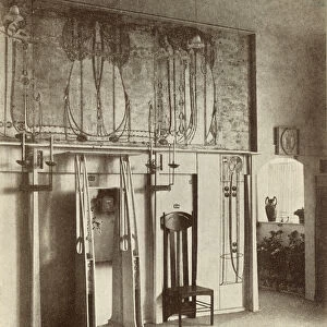 The Mackintosh exhibition room, 8th Vienna Secession, 1900 (b / w photo)