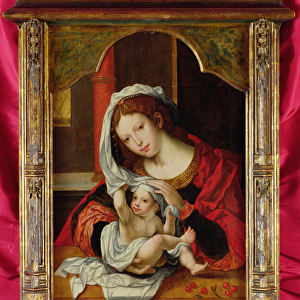 Madonna of the Cherries (oil on panel)