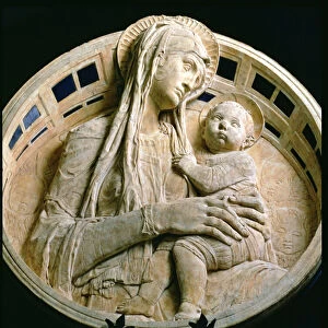 Madonna and Child (Madonna del Perdono) (marble)