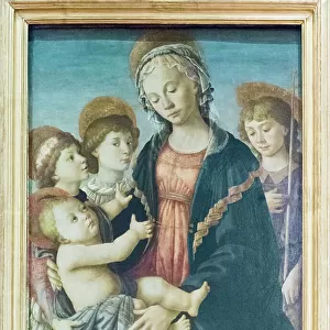 Madonna and Child with saint John the Baptist and two angels, c. 1470 (panel)