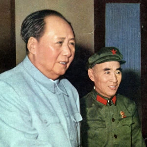 Mao and Lin Pao in 1968