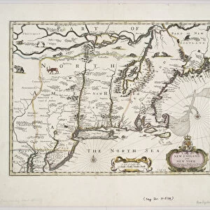 A map of New England and New York from John Speeds Theatre of the Empire of Great Britain