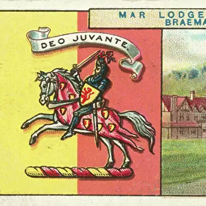 Mar Lodge, Braemar, NB, Deo Juvante, Duke Of Fife (colour litho)