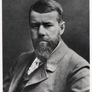 Max Weber (1864-920) c. 1896-97 (b / w photo)