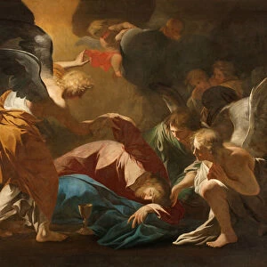 Milan, Church of San Francesco da Paola, Andrea Pozzo, The Angels support Jesus in the Garden of Gethsemane, 1671