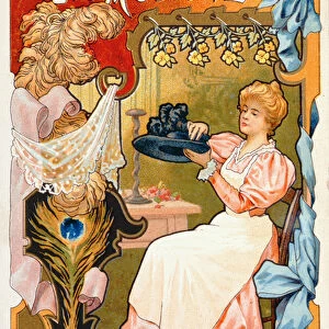 The Milliner, from a series of lithographs depicting different trades