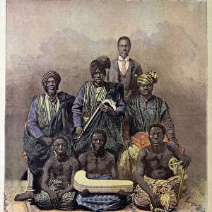 The mission of King Behanzin of Dahomey (present-day Benin) in Paris - in "