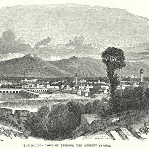 The Modern Town of Tersoos, the Ancient Tarsus (engraving)