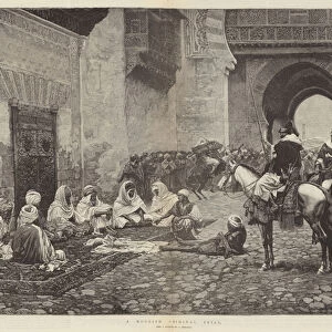 A Moorish Criminal Trial (engraving)