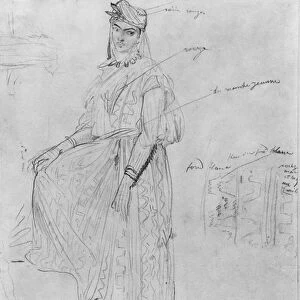 Moorish woman (pencil on paper)