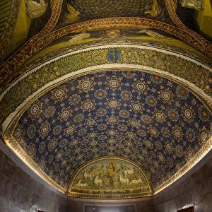 Mosaics, interior, Galla Placidia, 5th century (mosaic)