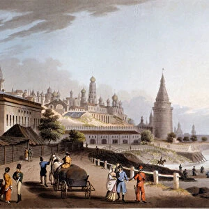 Moscow, the Kremlin. 19th century illustration