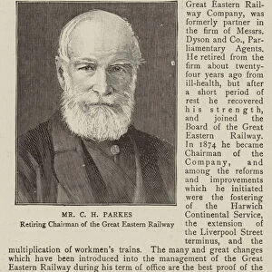 Mr C H Parkes (engraving)