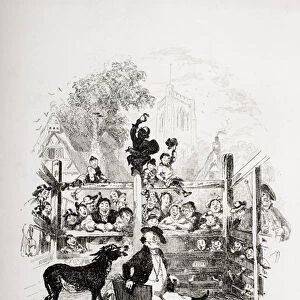 Mr. Pickwick in the pound, illustration from The Pickwick Papers by Charles Dickens