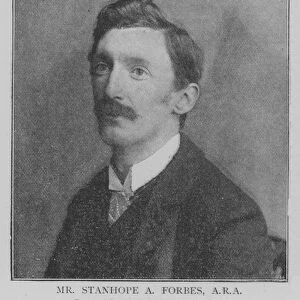 Mr Stanhope A Forbes, ARA (engraving)