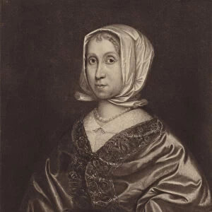 Mrs Cromwell (Elizabeth Steward), mother of Oliver Cromwell (litho)