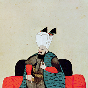 Ms 1671 Amurath (Murad) III (1546-95) c. 1580 (gouache on paper)