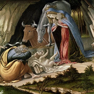 Mystic Nativity, 1500 (oil on canvas)