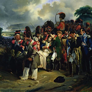 Napoleon bidding farewell to Marshal Jean Lannes, 1858 (oil on canvas)