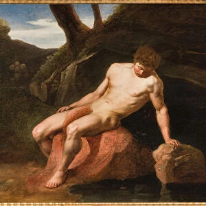 Narcissus (oil on canvas)
