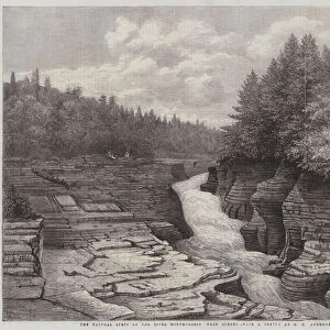 The Natural Steps on the River Montmorency, near Quebec (engraving)