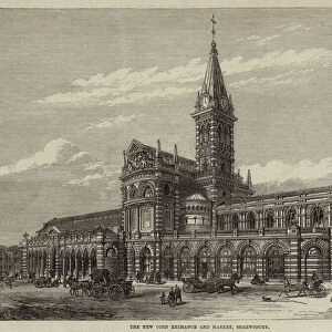 The New Corn Exchange and Market, Shrewsbury (engraving)