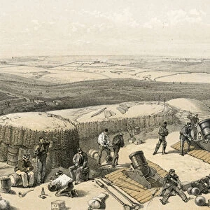 The new works at the siege of Sebastopol on the right attack, from the Mortar Battery on the right of Gordons Battery