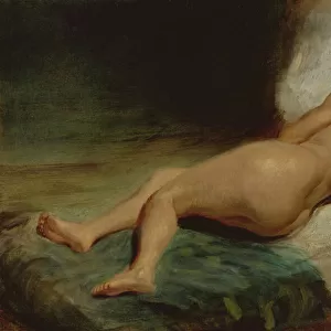 Nude woman lying on a bed, c. 1824-26 (oil on canvas)
